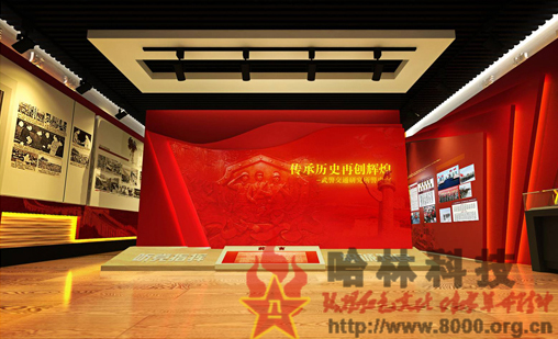 签约武警部队某直属支队队史荣誉室【策划，设计，施工】